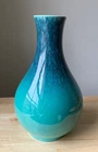 Vintage ROYAL HAEGER RG87 12.25" Turquoise Blue Vase - USA - VGUC