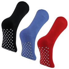 Dr.Socks - Mens Extra Wide Winter Bed Socks with Grips Non Slip Thermal Socks
