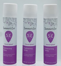 Summer  s Eve Island Splash Feminine Deodorant Spray 2oz   Pack of 3 NEW