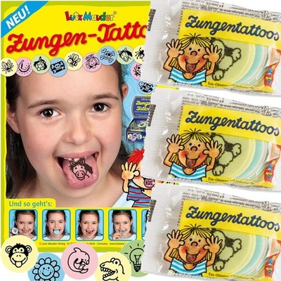10 Zungentattoos Mitgebsel Party Mädchen Jungen Tattoo Kinder Kindergeburtstag