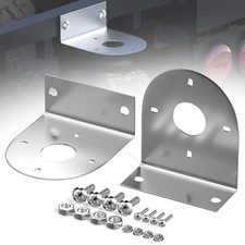 Watermelon LED Light Brackets, 304 Stainless Steel Silver Brackets, 2Pcs