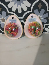 2X Scunci Polybands Mini 300 PCs Neon Colors(600 Total Count)