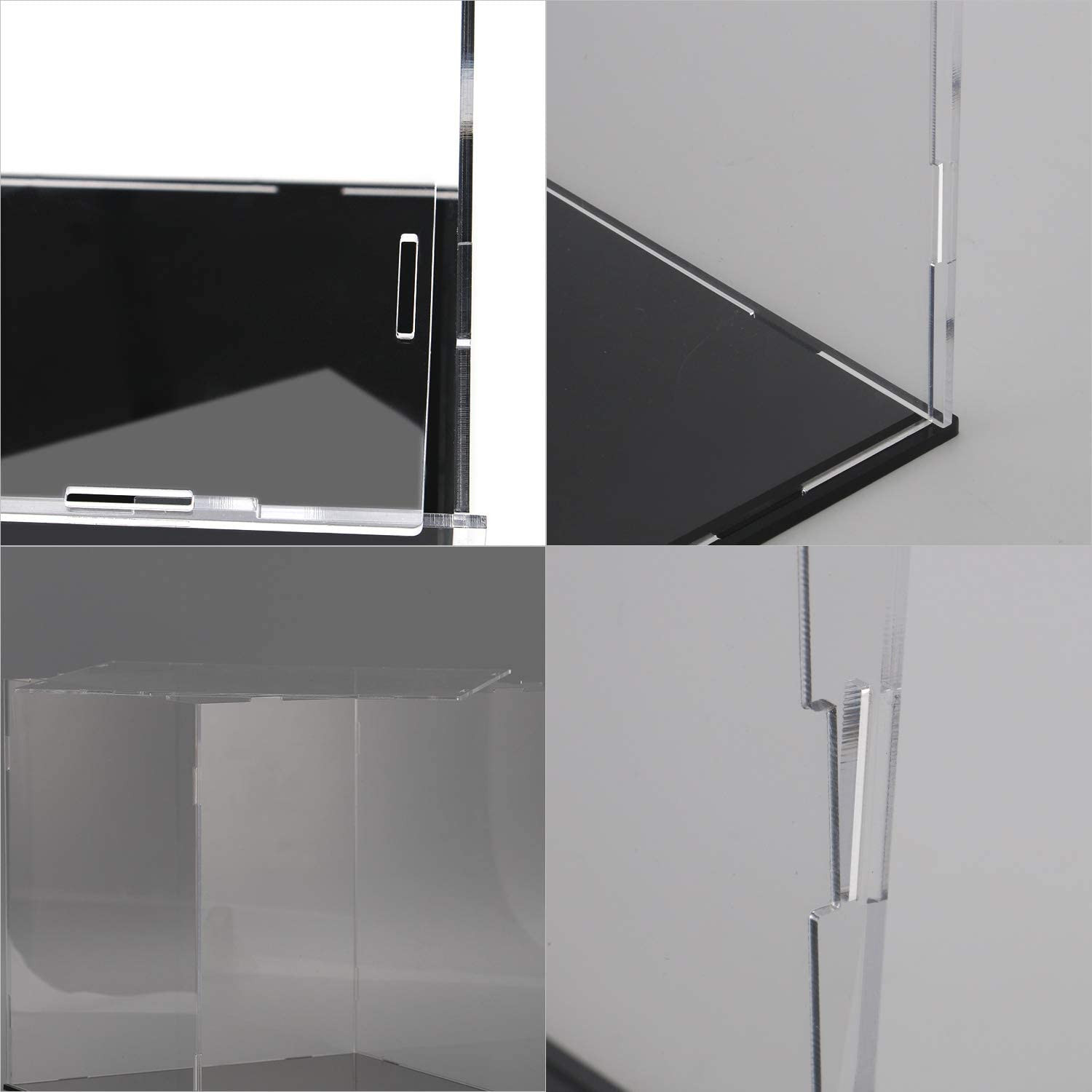 Display Case for Collectibles Assemble Clear Acrylic Box Alternative Glass Case 