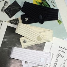 Lady Down Coat Jacket Cuff Accessory Sleeve Strap Ribbon Tape Tie Button Casual