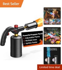 ThermoMaven Powerful Propane Torch, Kitchen Cooking Culinary Black