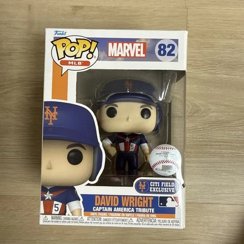NY Mets David Wright Funko Pop SGA #5 Captain America Marvel 7/23/2022 BNIB