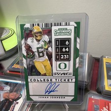 Panini 2020 Contenders Draft Picks Juwan Johnson #289 College Ticket Autograph