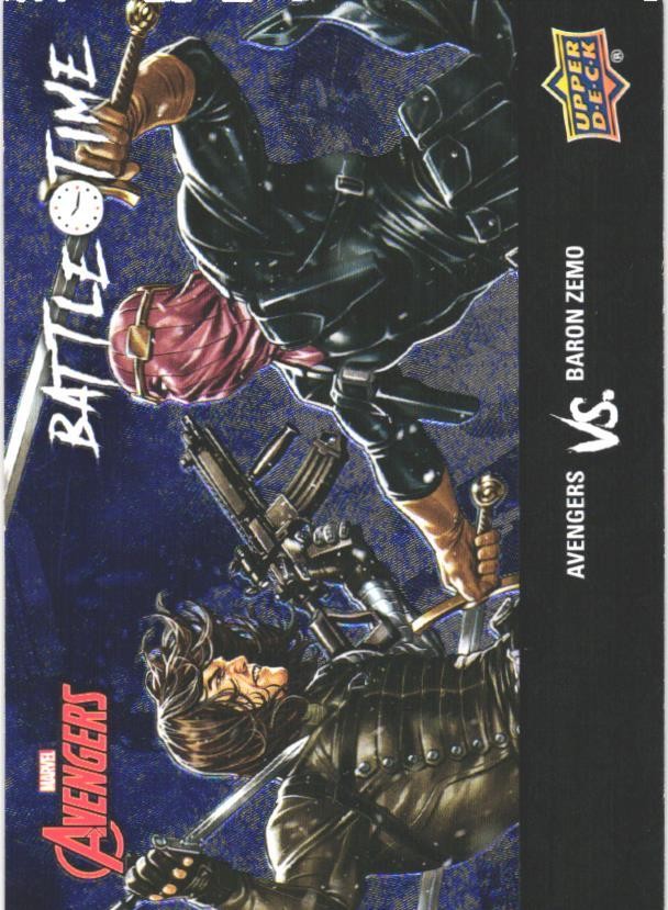 2024 Upper Deck Marvel Avengers #BT-13 Avengers/Baron Zemo Battle Time Blue