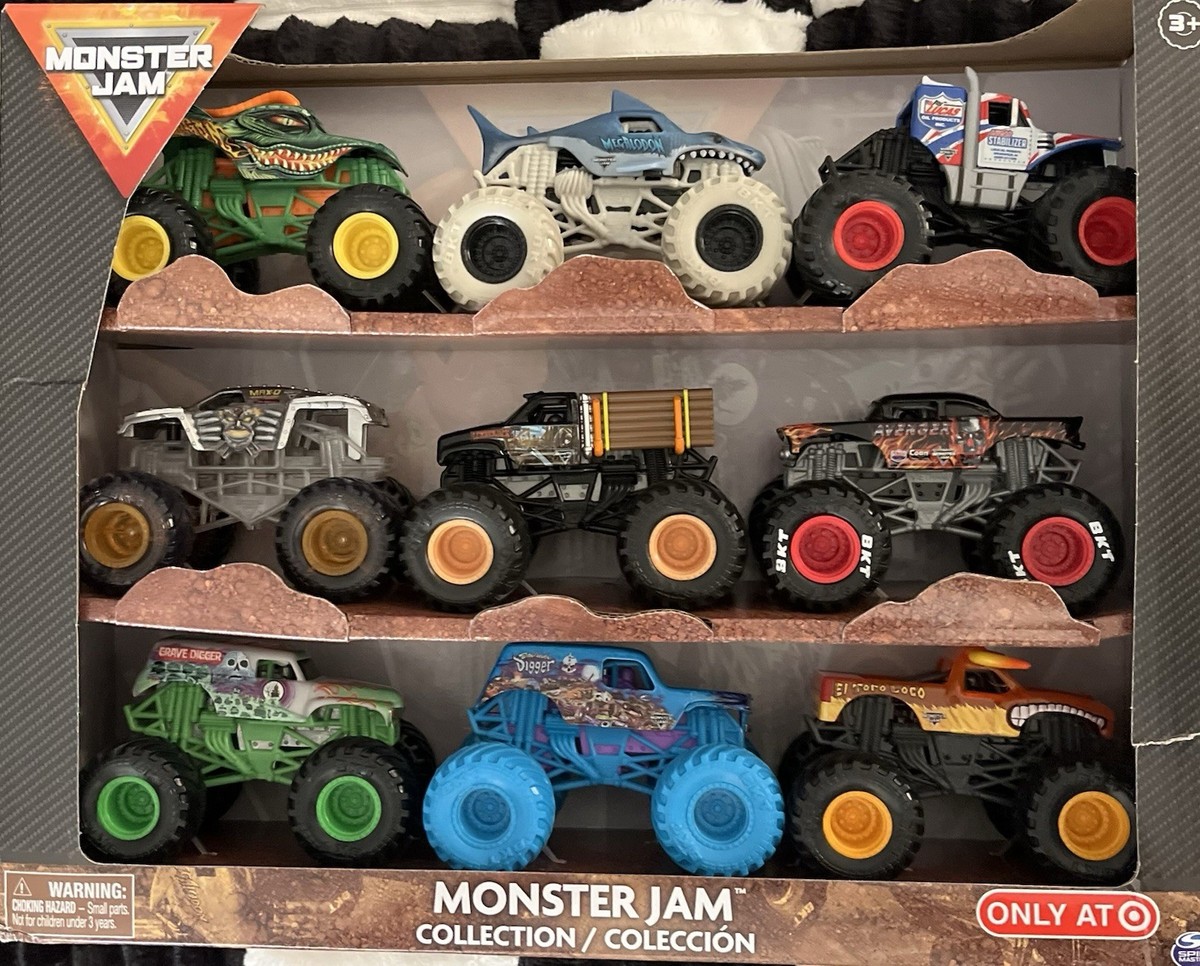 Monster Jam Diecast 9-Pack, “only At Target” El Toro Loco Grave