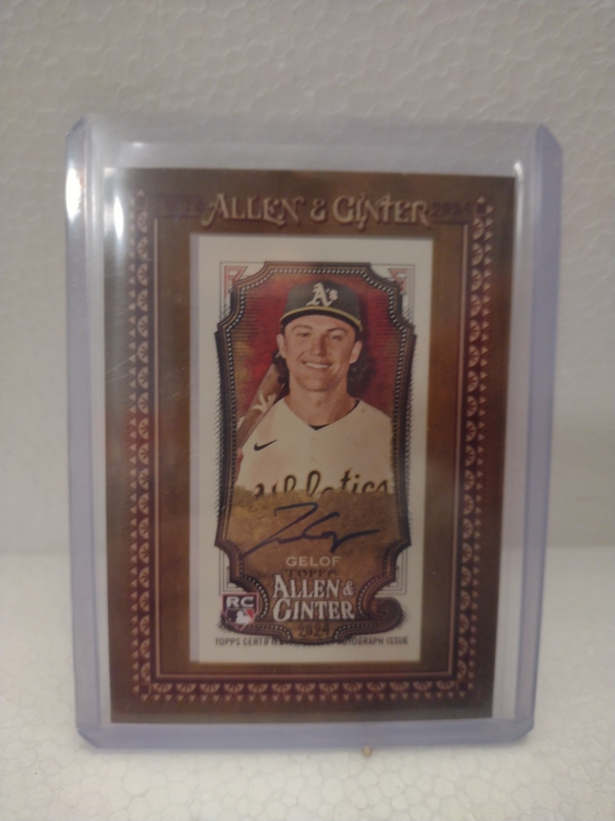 2024 Topps Allen & Ginter - Mini Baseball Autographs Zack Gelof #MA-ZG (AU, RC)