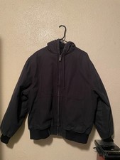 Vintage Dickies Canvas workwear Zip up Jacket Size L Black