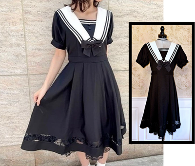 green and black dresses Frill Cropped Cut Cardigan – axes femme from JAPAN main image 1