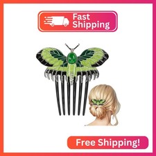 Butterfly Decorative Hair Comb, Fashion Pins Clip Vintage Fancy Style Handmade P