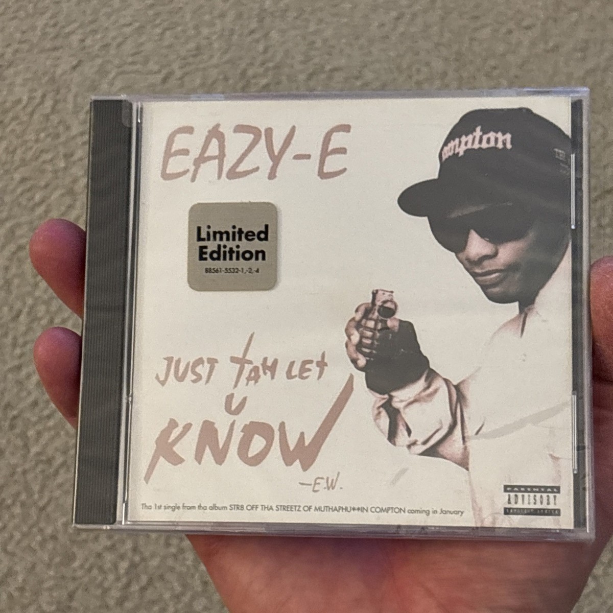 Eazy-e - Just Tah Let U Know 1995 Cassette Single Rap Hip Hop G