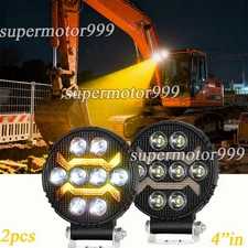 4inch LED Work Lights fit Forklift Loader Caterpillar Skid Steers Excavator Gran