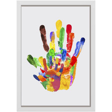 Family Handprint Kit Clear DIY Handmade Keepsake Wooden Frame Newborn Keepsake B