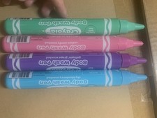 2 Sets of Crayola Body Wash Pens, 4pc Set, Scented, 1.9fl. Oz. 55 ML NEW
