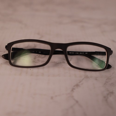 #ad Ray Ban RB7017 5196 Black PARTS ONLY Flex Hinge Eyeglasses FRAMES 52 17 140mm $19.97