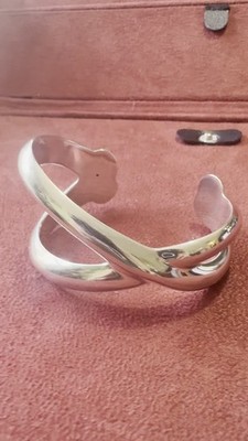 Angela Cummings 1984 Spain Signed Sterling Silver Cuff Rare