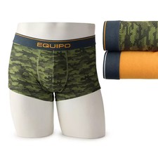 2 Pack Equipo Brazilian TRUNK Brief Underwear Microfiber Stretch Men  s Sz M