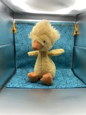 Jellcat Dorit Duckling Plush Stuffed Animal Soft Cute NWT and Dust Bag