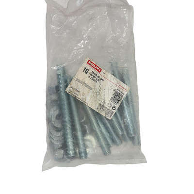 Hilti HSA-E-55 Anchor Bolt Set 5/8 x 5in Zinc Threaded Rods Nuts Washers