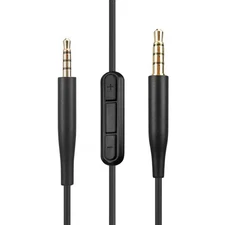 Headphone Audio Cable with Mic 3.5mm to 2.5mm Audio Cable for  QCSE, QC45,3498