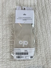 Alo Yoga Unisex Throwback Sock White Bone Size Large NWT New