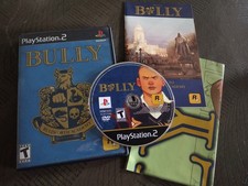 Bully (PlayStation 2 PS2) Black Label Rockstar Complete CIB W/  Manual  & Map