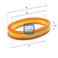 Luftfilter UFI 27.177.00 Filtereinsatz FüR Ford Fiesta AAL GAF AWF Abft Escort 3
