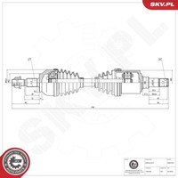 Antriebswelle Esen SKV 40SKV367 FüR Ford Focus 3 Turnier MAX DXA CB7 CEU 2 Van