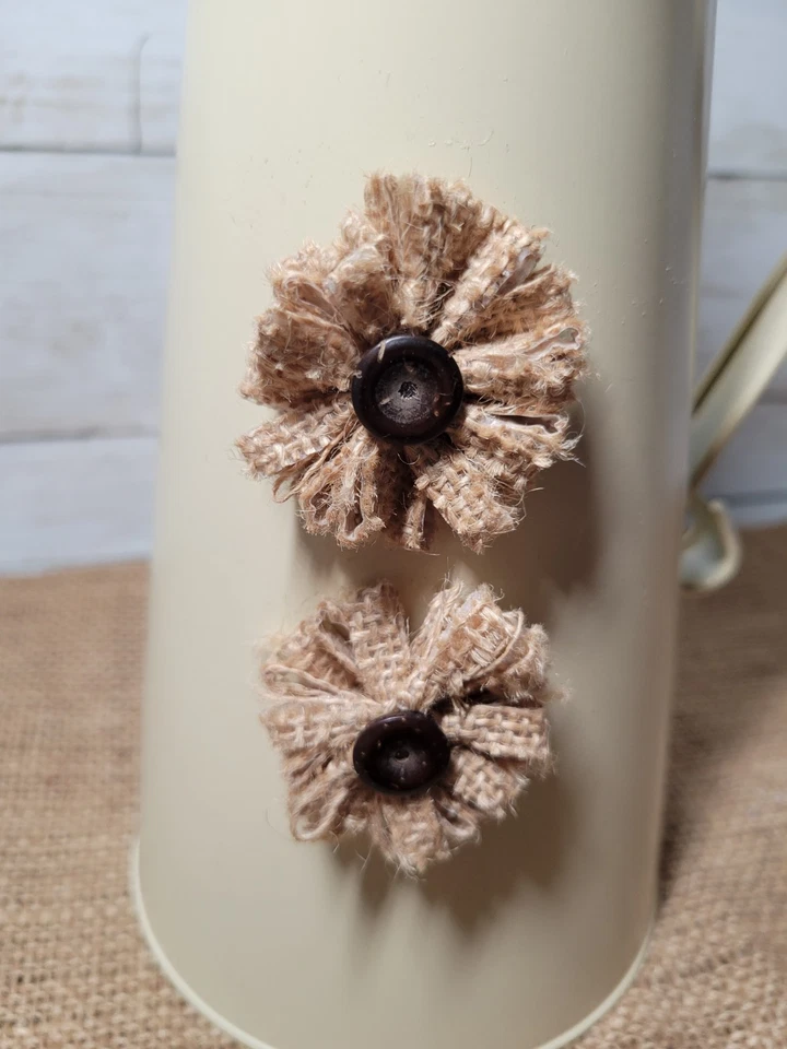 Jarra de metal de granja de 10" - Decoración de cocina rústica, jarrón estilo vintage, perfecta Foto 3 de 4