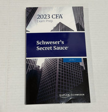2023 Level I CFA Exam Prep  Schwesers Secret Sauce Book - Paperback