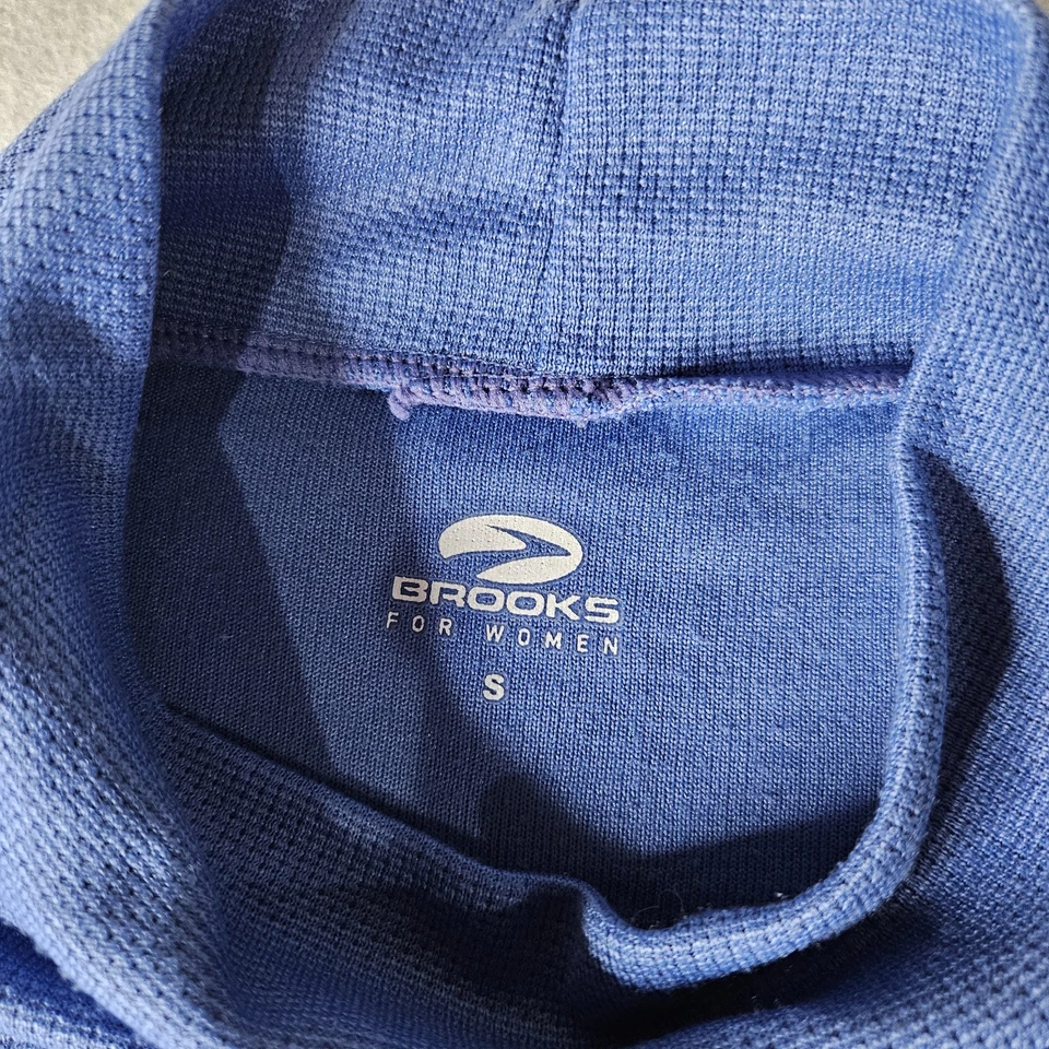 Brooks Women's Size Small Notch Therma-tec Running Long Sleeve Blue - Image 2 of 4