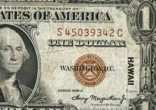 $1 1935 A (( HAWAII )) Silver Certificate PAPER CURRENCY AUCTIONS