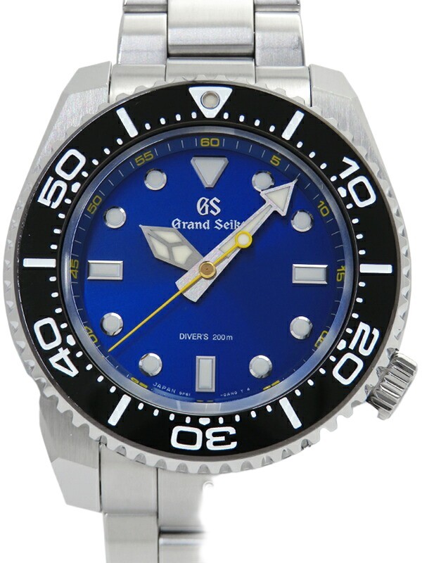 Grand Seiko SBGX337 Quartz Sports Watch Blue 43mm Stainless Steel