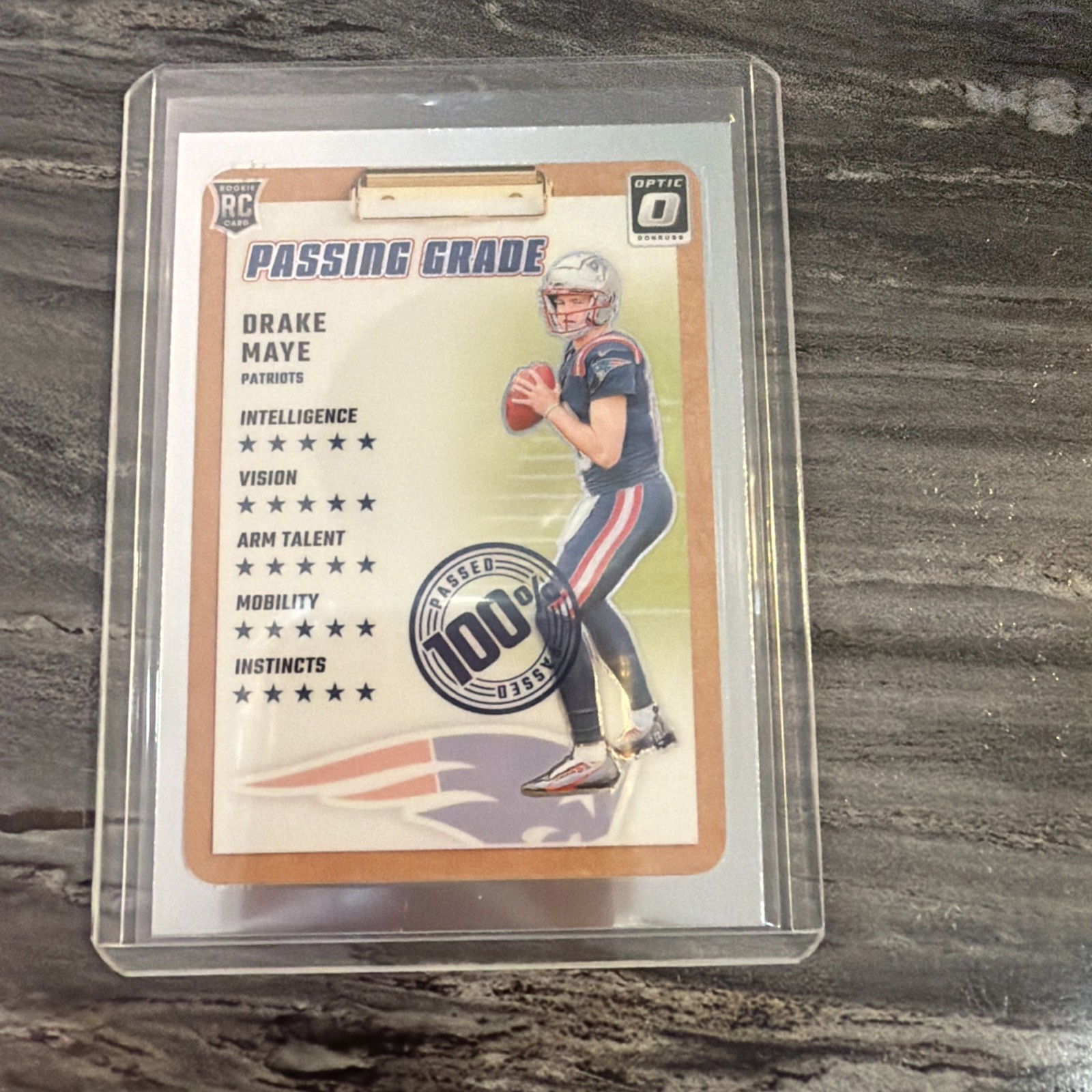 2024 Panini Donruss Optic - Passing Grade Drake Maye #4 (RC)