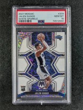 2021-22 Panini Mosaic JALEN SUGGS Rookei RC White Sparkle Prizm SP #209 PSA 10