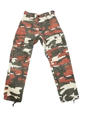 Rothco BDU Pant Small Regular Red Black White Camo Cargo Tactical Urban Military
