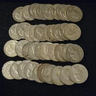 $10 (40 coins) 90% Silver Washington Quarters 1964 and earlier circulated lot.