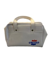 Vintage 1960’s/70’s White Vinyl United Airlines Purse Or Small Travel Bag