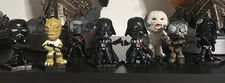 Funko Mystery Mini Star Wars Lot Of 8 Darth Vader(force choke), 4-Lom And More.