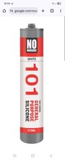No Nonsense 101 General Purpose Silicone White 310ml ×6 Pack