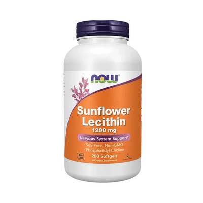 Now Foods Sunflower Lecithin 1200mg (200 softgels) (65,59 EUR/kg)