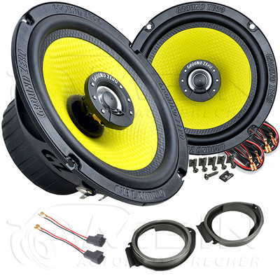 GROUND ZERO LAUTSPRECHER für OPEL CASCADA ab 2013 Front Tür 2-Wege 130W #B4Y2