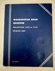 Washington Silver Quarters 1932-1945 25 Coins 90% Silver Album