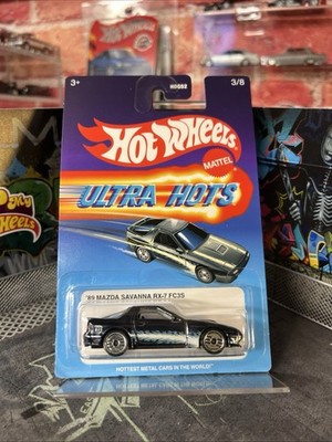 Hot Wheels Ultra Hots 2025 -  89 Mazda Savanna RX-7 FC3S Black