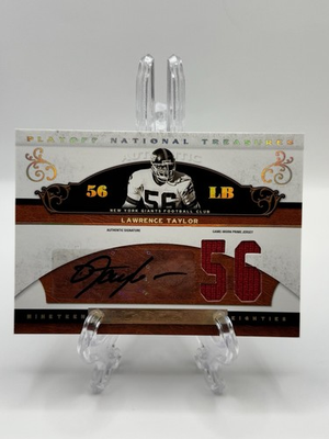 #ad #ad 2007 Donruss Playoff National Treasures Lawrence Taylor Auto Jersey 56 Giants $125.00