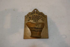 Antique  Cast Iron Match Coal Advertising "Use Tracey's Coal & Wood"3 digit phon
