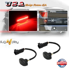 Smoked Lens Red 12-SMD Rear Side Marker LED Lights For 2010-14 Ford F-150 Raptor